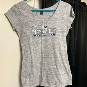 Gray Nashville Graphic Women's Top